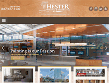 Tablet Screenshot of hesterdecorating.com